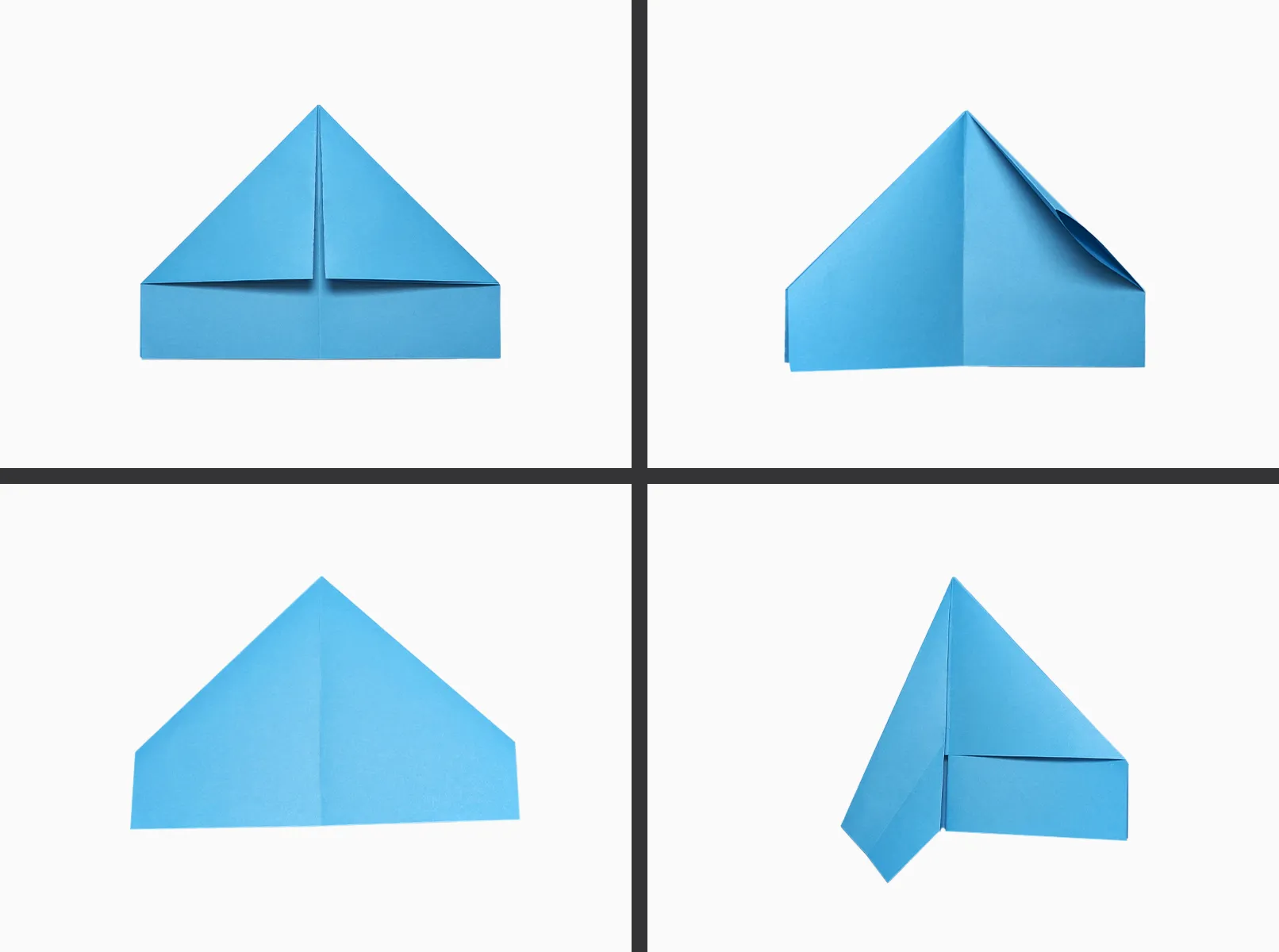 Stap-voor-stap handleiding om een vliegtuig van papier te vouwen. Stap 2