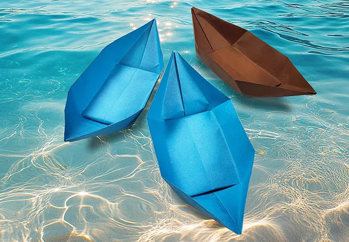 Barco de papel em origami: instruções passo a passo com fotos e vídeo