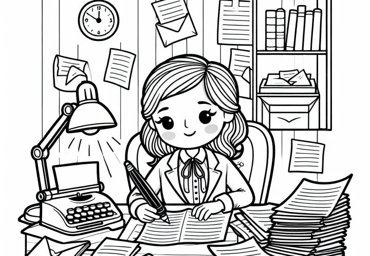 Gratis download af en malebog med en forfatter