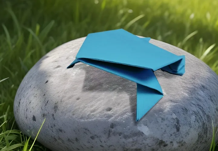 Rã de origami saltitante: instruções passo a passo com fotos e vídeo