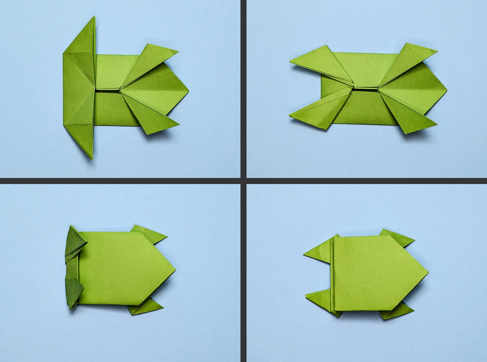 Hüppav origami-konn: Juhend samm-sammult koos fotode ja kirjeldusega. Pilt 4