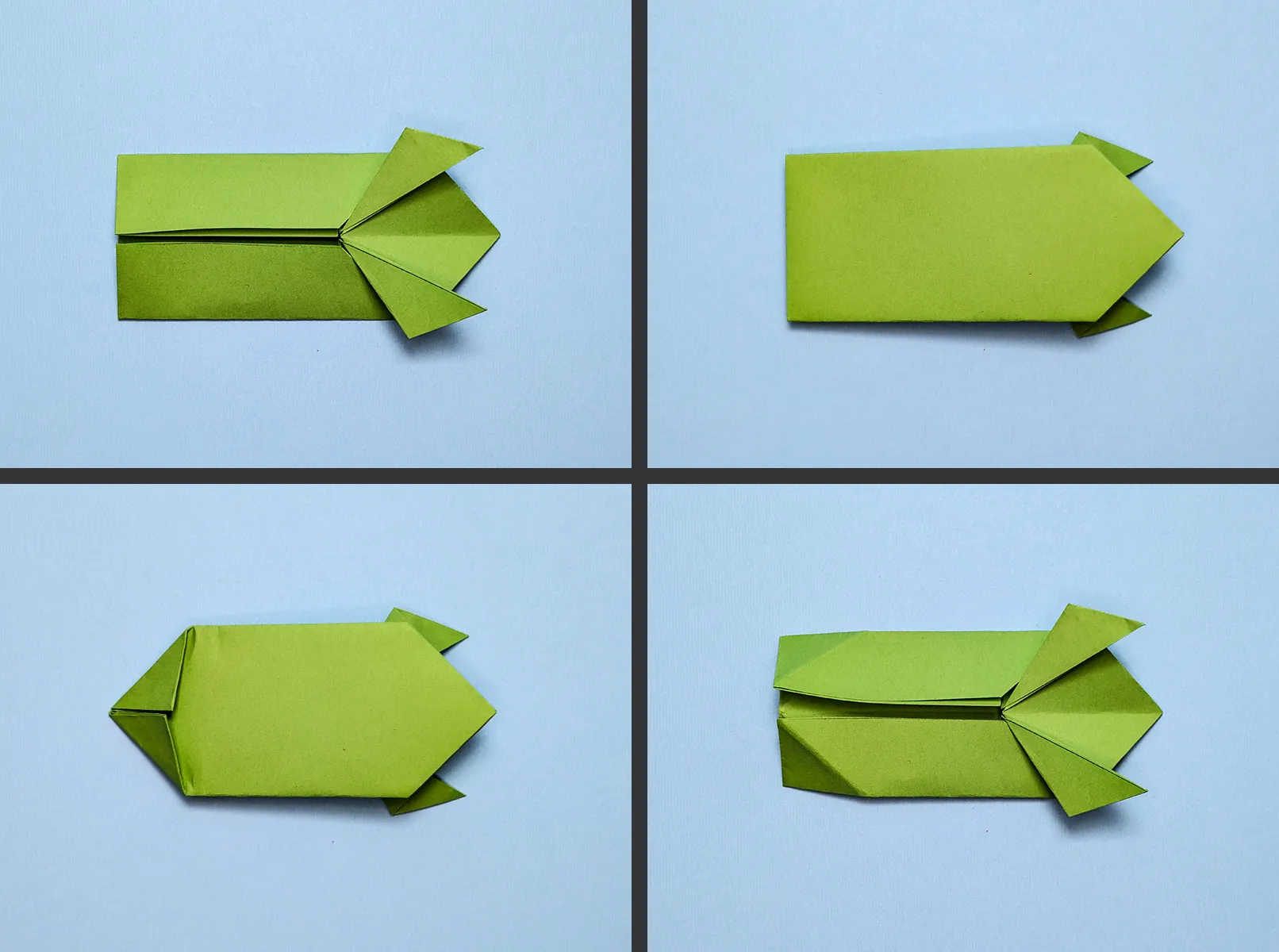 Hüppav origamikonn: samm-sammult juhend koos fotodega ja kirjeldusega. Pilt 3