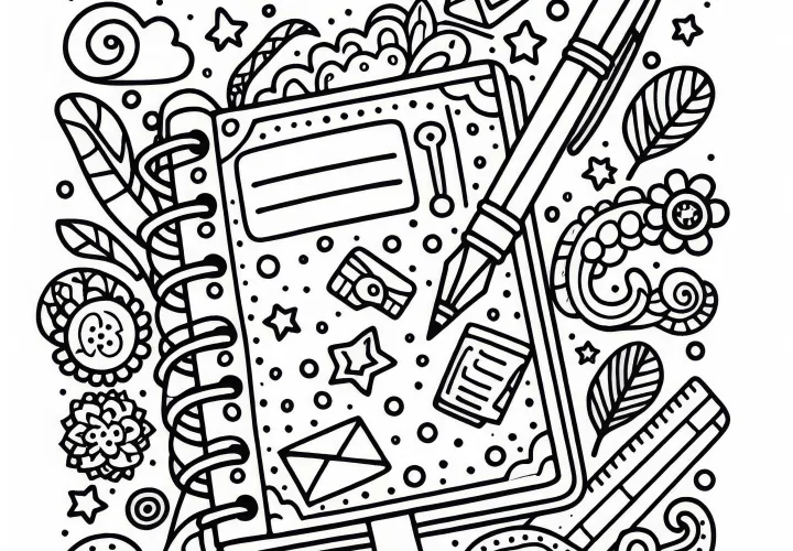 Forfatterens notatbog – Malebog Gratis