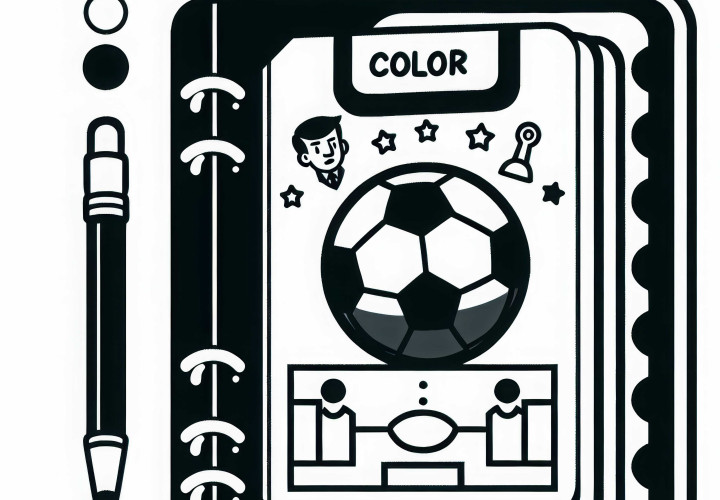 Ausmalbild eines Fußballtrainers – kostenlose Malvorlage Ausmalbild eines Fußballtrainers – kostenlose Malvorlage