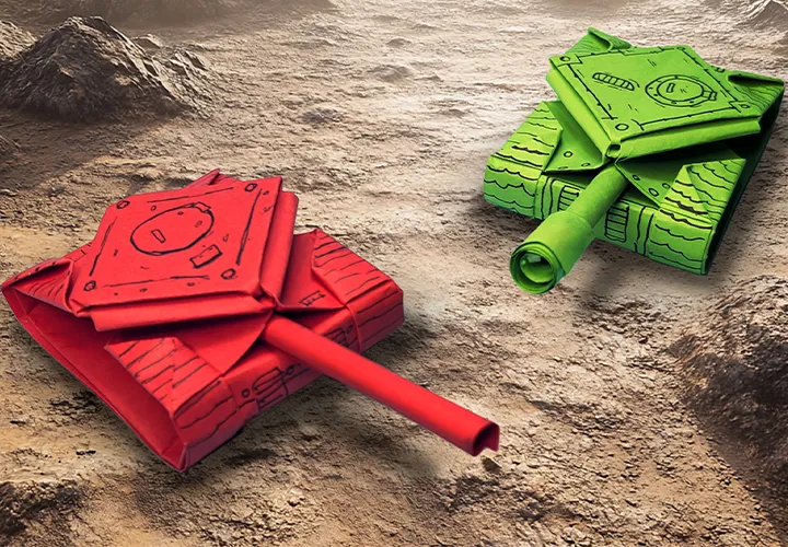Dobrar uma armadura de origami em papel: Instruções com fotos e vídeo