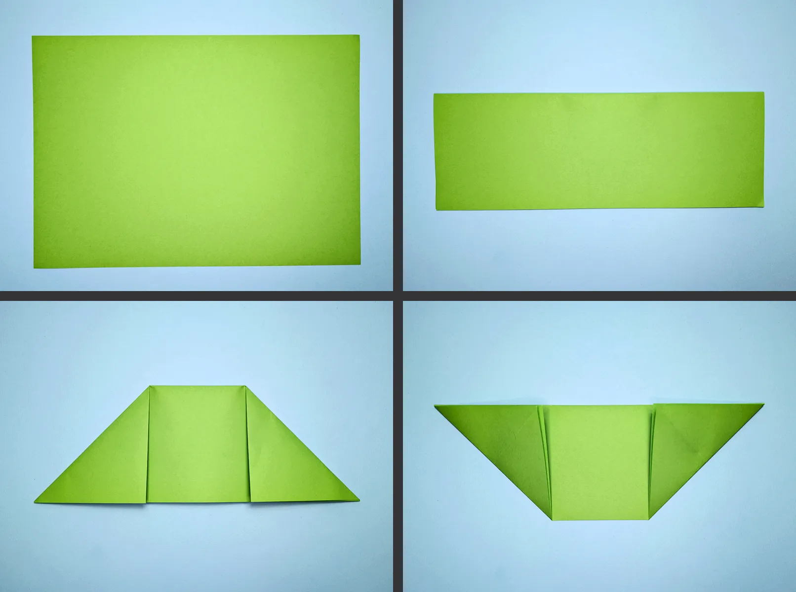 Teeme paberist origami tanki: samm-sammult juhend piltide ja kirjeldusega. Pilt 1