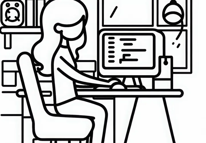 Entwickler Malvorlage Einfach Kostenlos