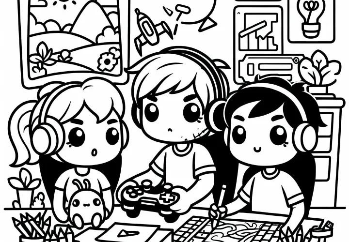 Entwickler Testen Spiel Malvorlage Einfach Gratis