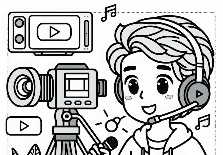 YouTuberの塗り絵 無料ダウンロード YouTuberの塗り絵 無料ダウンロード