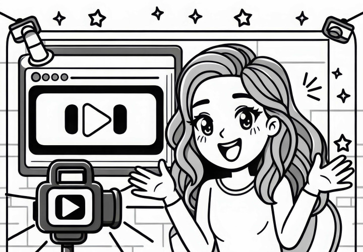 YouTuberの塗り絵 無料 YouTuberの塗り絵 無料