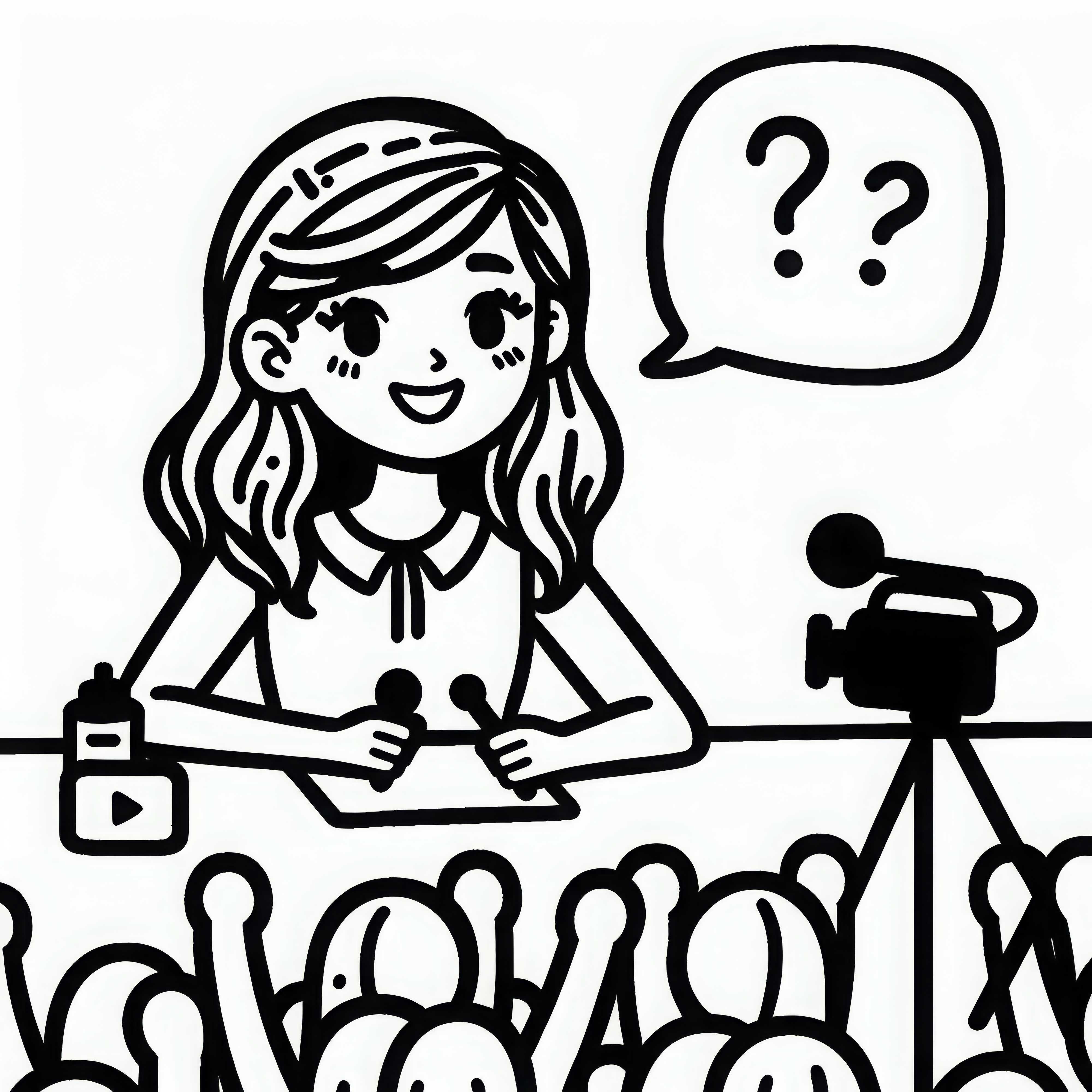 YouTuberの公開質問大会 – 簡単な塗り絵無料