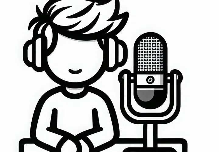 Ausmalbild Mikrofon für YouTuber – Kostenlos downloaden und online ausmalen