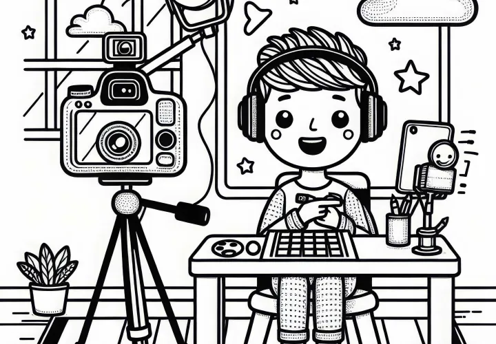 Influencer Malvorlage kostenlos