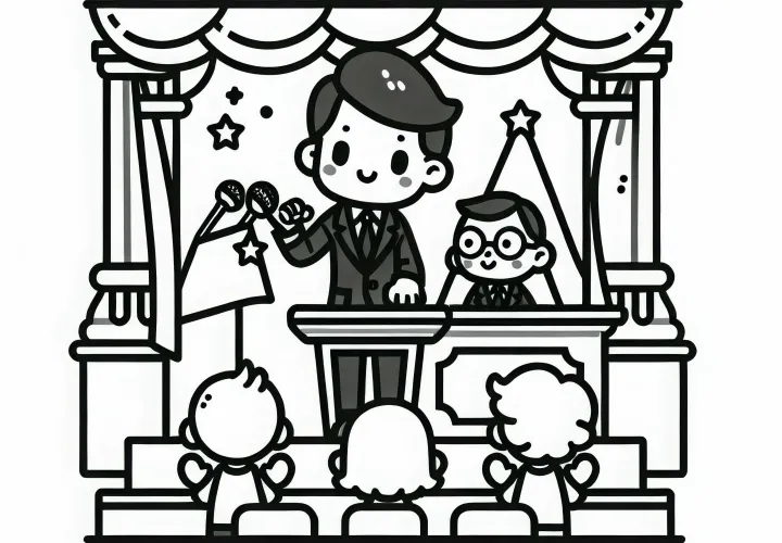 Präsident Ausmalbild Einfach Gratis