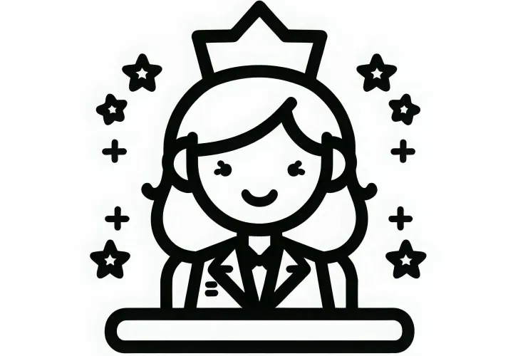 Einfache Ausmalbilder für Präsidenten – Kostenlos herunterladen