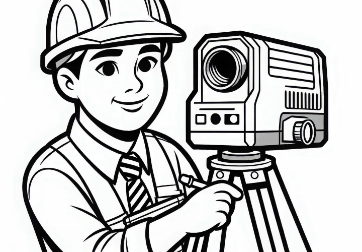 Laser merilnik za gradbene inženirje – Barvna predloga brezplačno