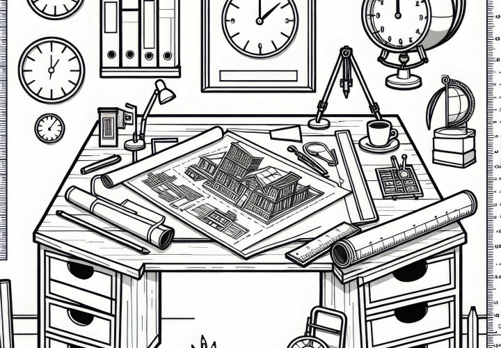 Architektenbüro Ausmalbild Gratis Architektenbüro Ausmalbild Gratis