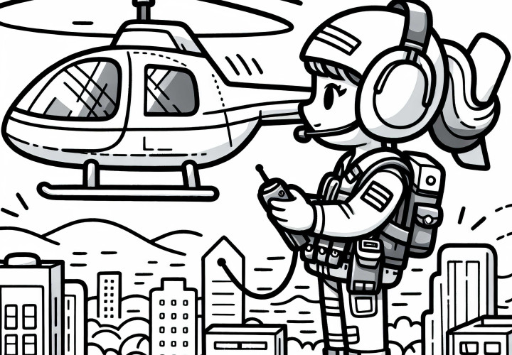 Hubschrauberpilotin Ausmalbild Kostenlos zum Download Hubschrauberpilotin Ausmalbild Kostenlos zum Download