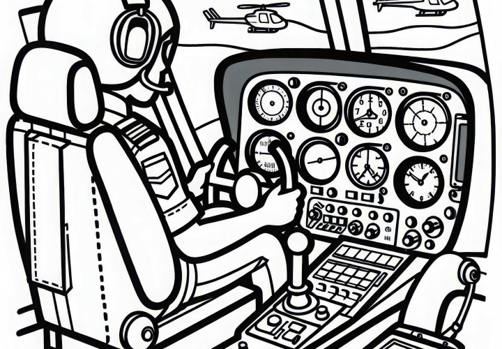 Cockpit eines Hubschraubers Malvorlage Kostenlos Cockpit eines Hubschraubers Malvorlage Kostenlos