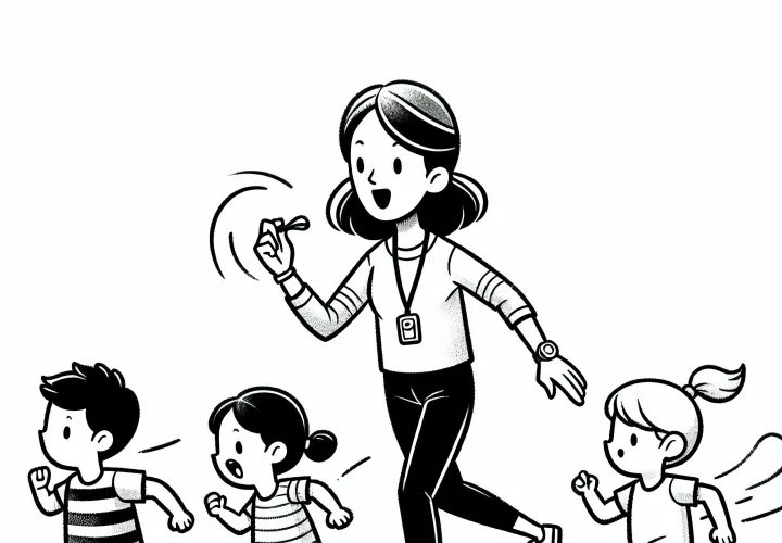 Sportlehrerin Malvorlage Einfach Kostenlos