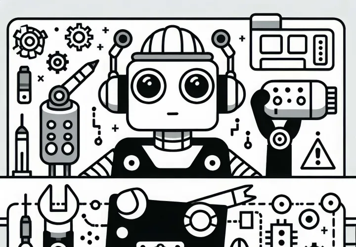 Roboterdelene Maleark gratis enkel