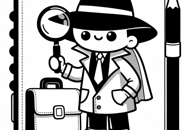 Spion Malvorlage Einfach Kostenlos