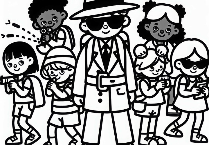 Kinder Spielen Spion Ausmalbild Kostenlos Kinder Spielen Spion Ausmalbild Kostenlos