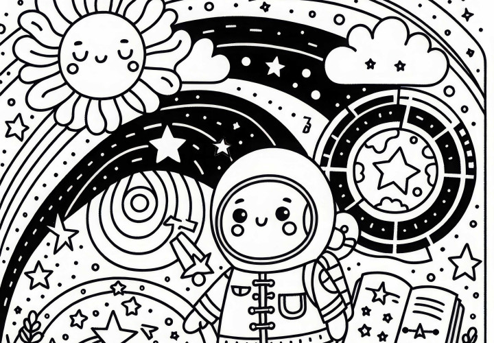 Universum Ausmalbild Einfach Kostenlos Universum Ausmalbild Einfach Kostenlos
