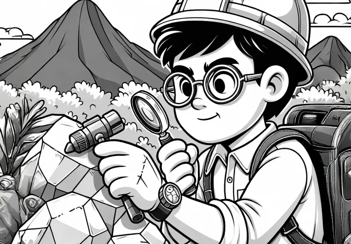 Ausmalbild Geologe Kostenlos