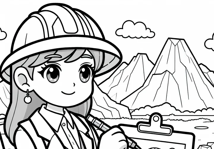 Geologin Ausmalbild Kostenlos