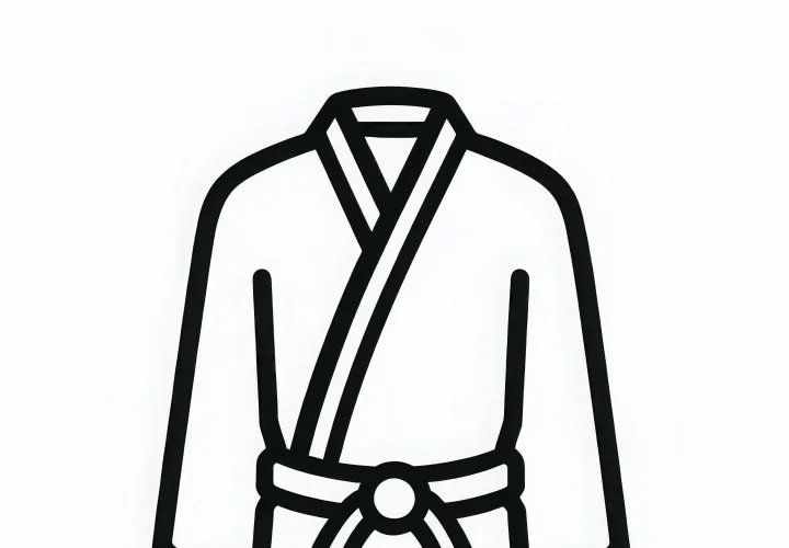 Karate Trainingsanzug Ausmalbild Einfach Gratis