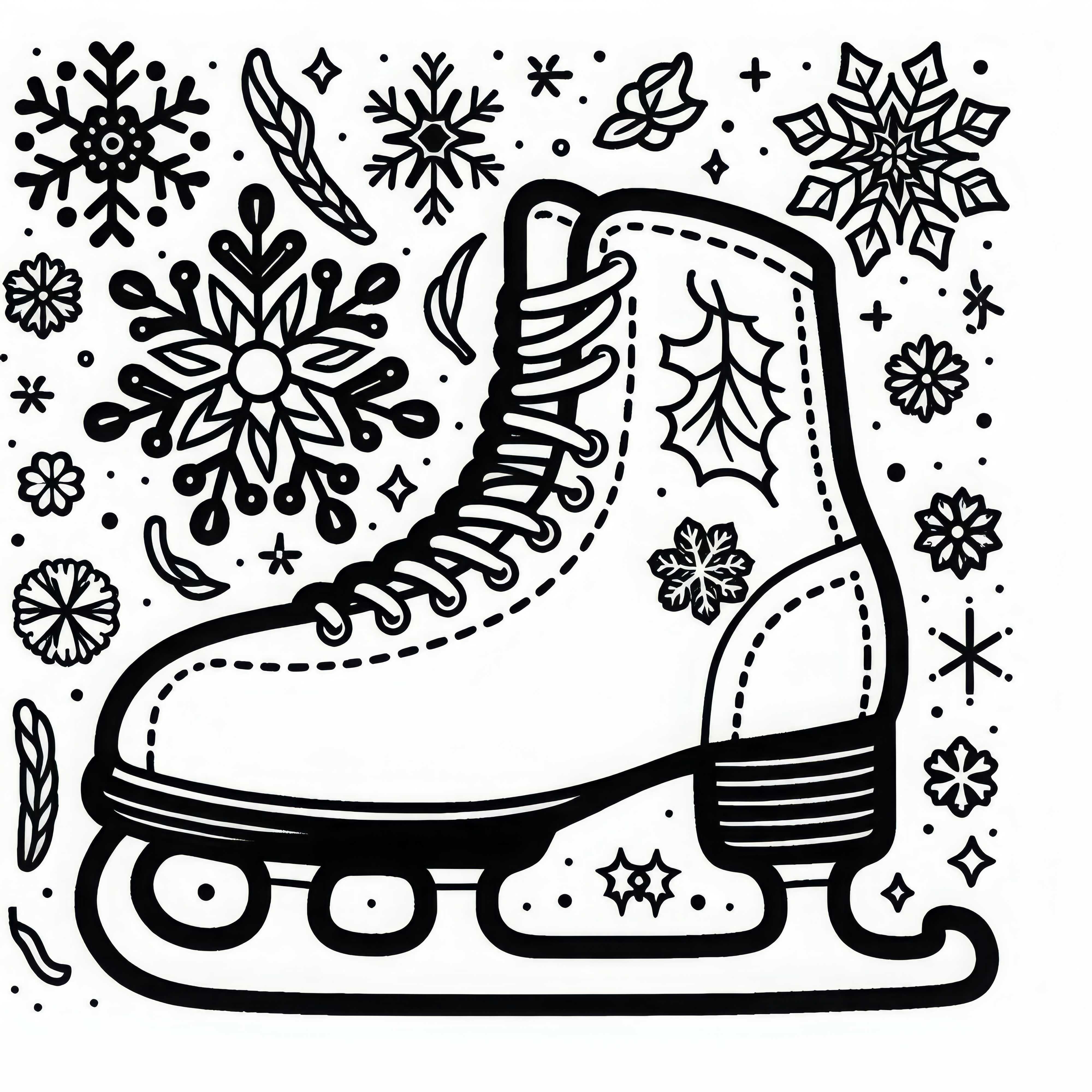 Patines para patinaje artístico - Dibujo para colorear gratis