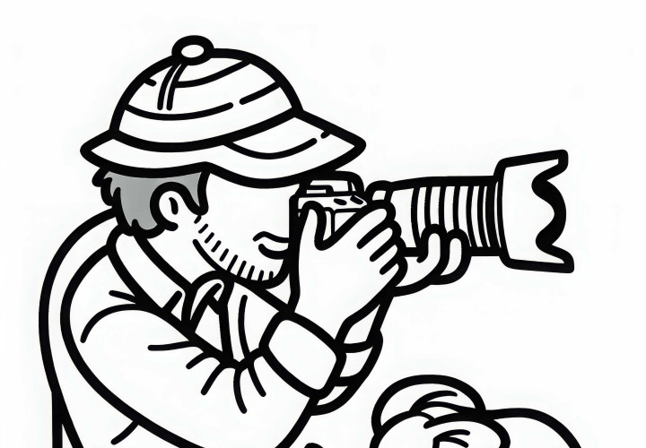Tierfotograf Malvorlage Gratis Herunterladen Tierfotograf Malvorlage Gratis Herunterladen