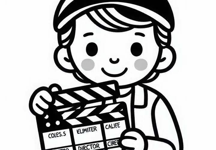 Režiser barvna predloga enostavno brezplačno