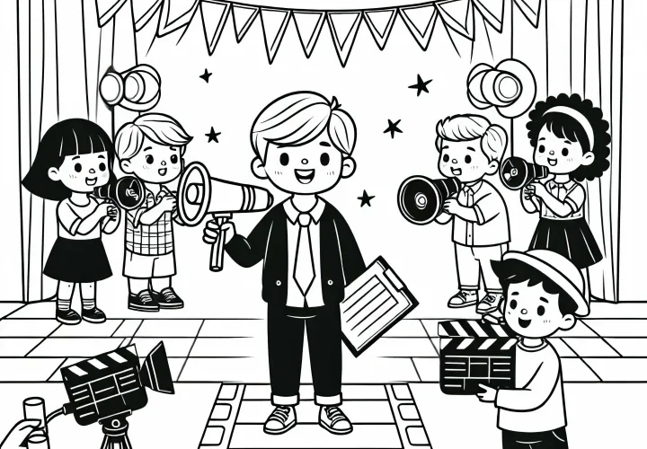 Otroci igrajo režiserja – brezplačna barvalnica