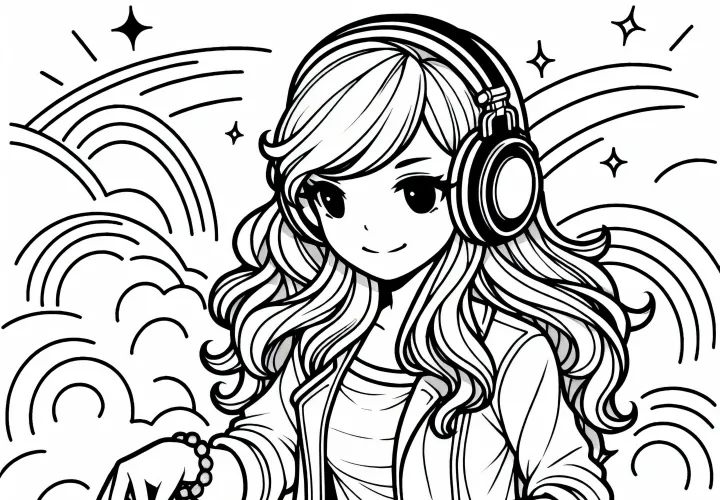 DJane barvna slika brezplačno – zdaj prenesite!