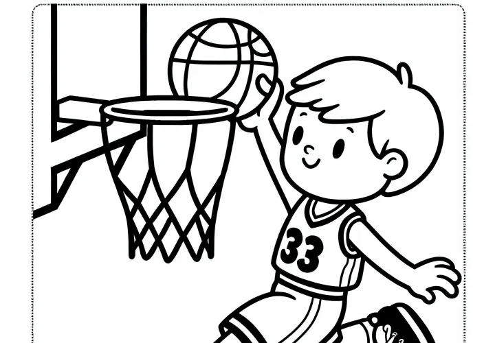 Košarkarji Barvna predloga Enostavno Brezplačno