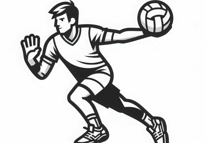 Handballer Malvorlage Gratis Handballer Malvorlage Gratis