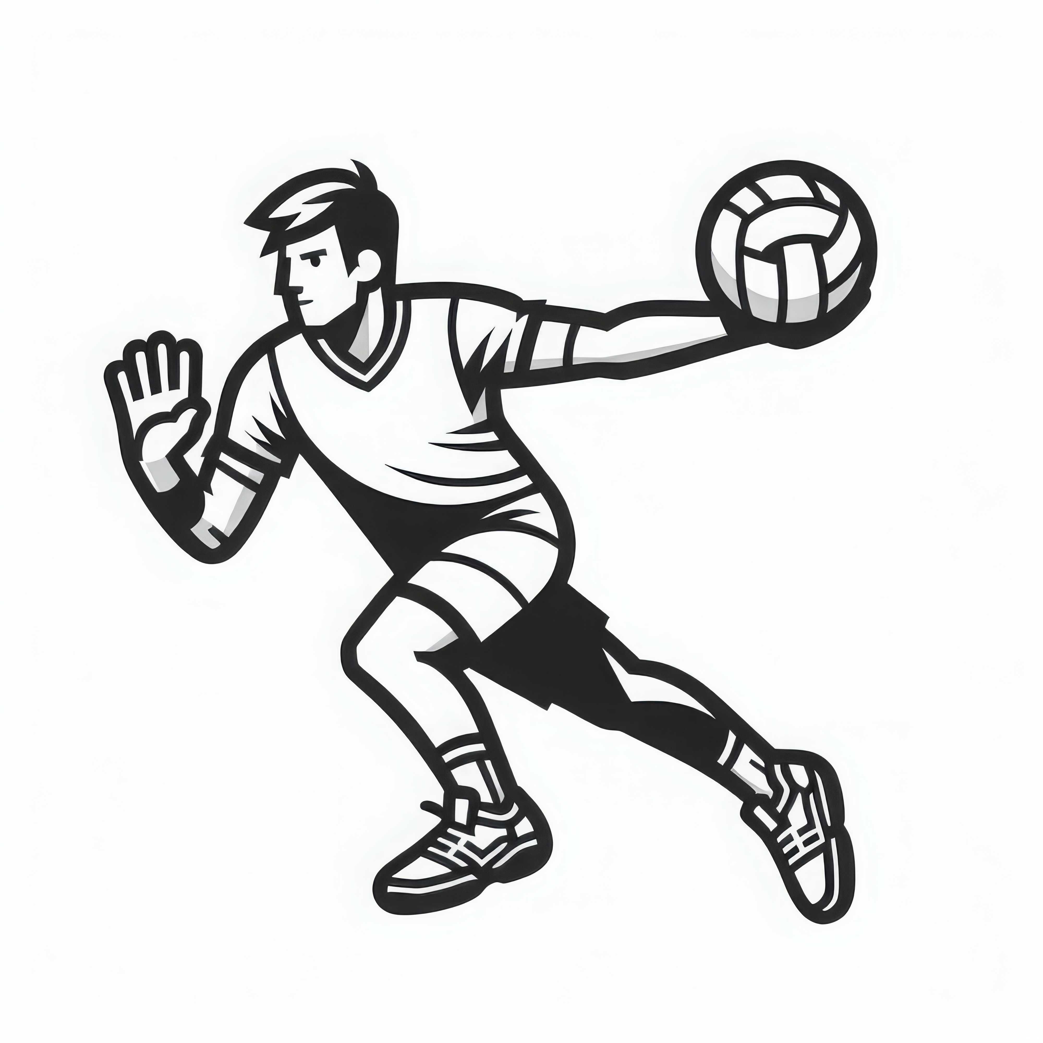 Handballer Malvorlage Gratis Handballer Malvorlage Gratis