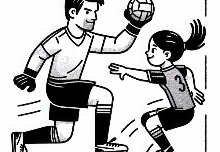 Handballer Ausmalbild Kostenlos Handballer Ausmalbild Kostenlos