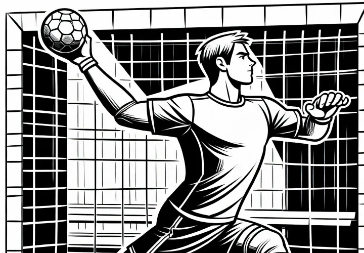 Handball Torwart Malvorlage Kostenlos