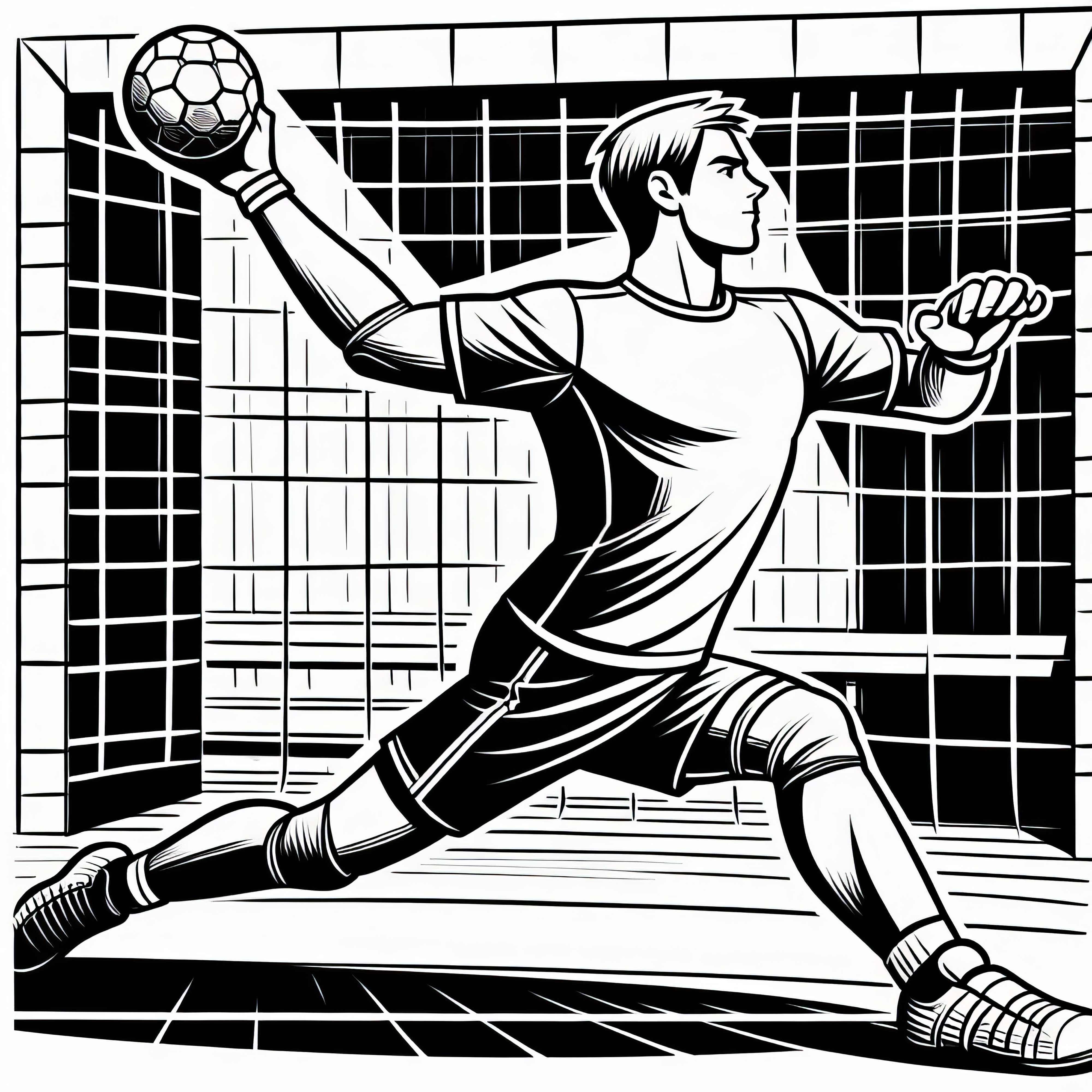 Handball Torwart Malvorlage Kostenlos Handball Torwart Malvorlage Kostenlos