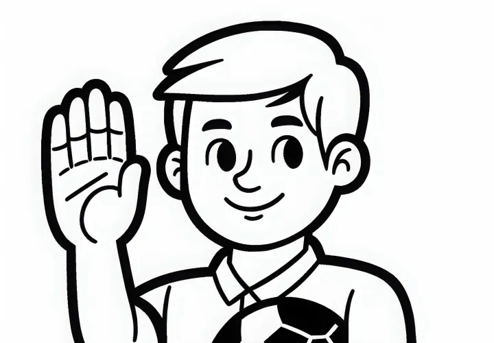 Handball Malvorlage Einfach Kostenlos