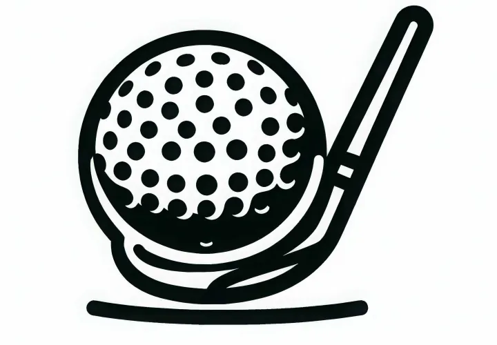 Golfbold Malebille Enkel Gratis