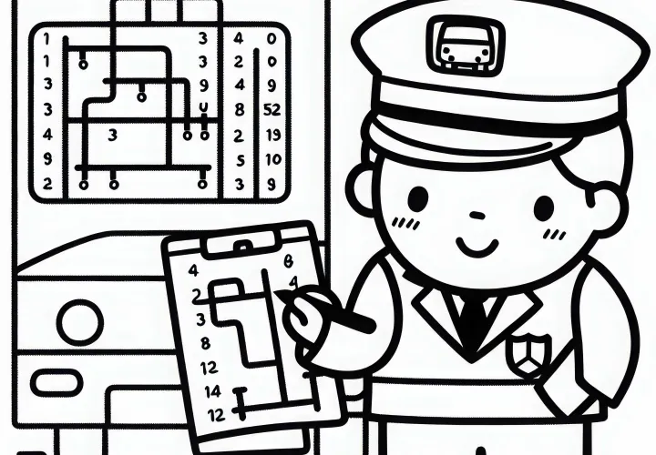 Vozač avtobusa preverja vozni red – barvna slika preprosta in brezplačna