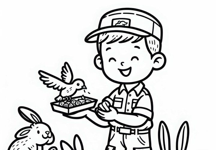 Gambar mewarnai pelatih hewan unduh gratis dan warnai Gambar pewarnaan pelatih hewan Unduh gratis dan warnai