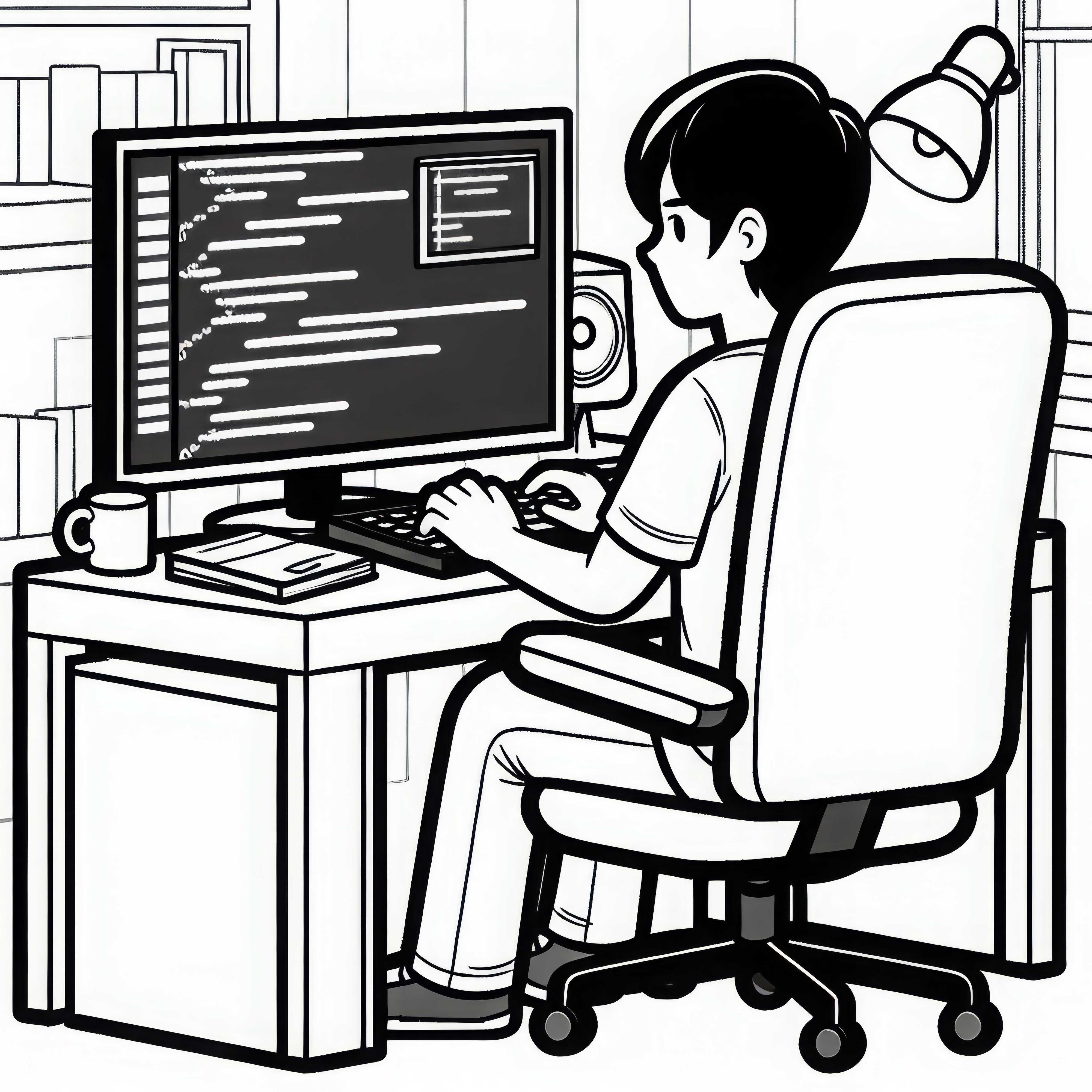 Plantilla de color de programador gratuita