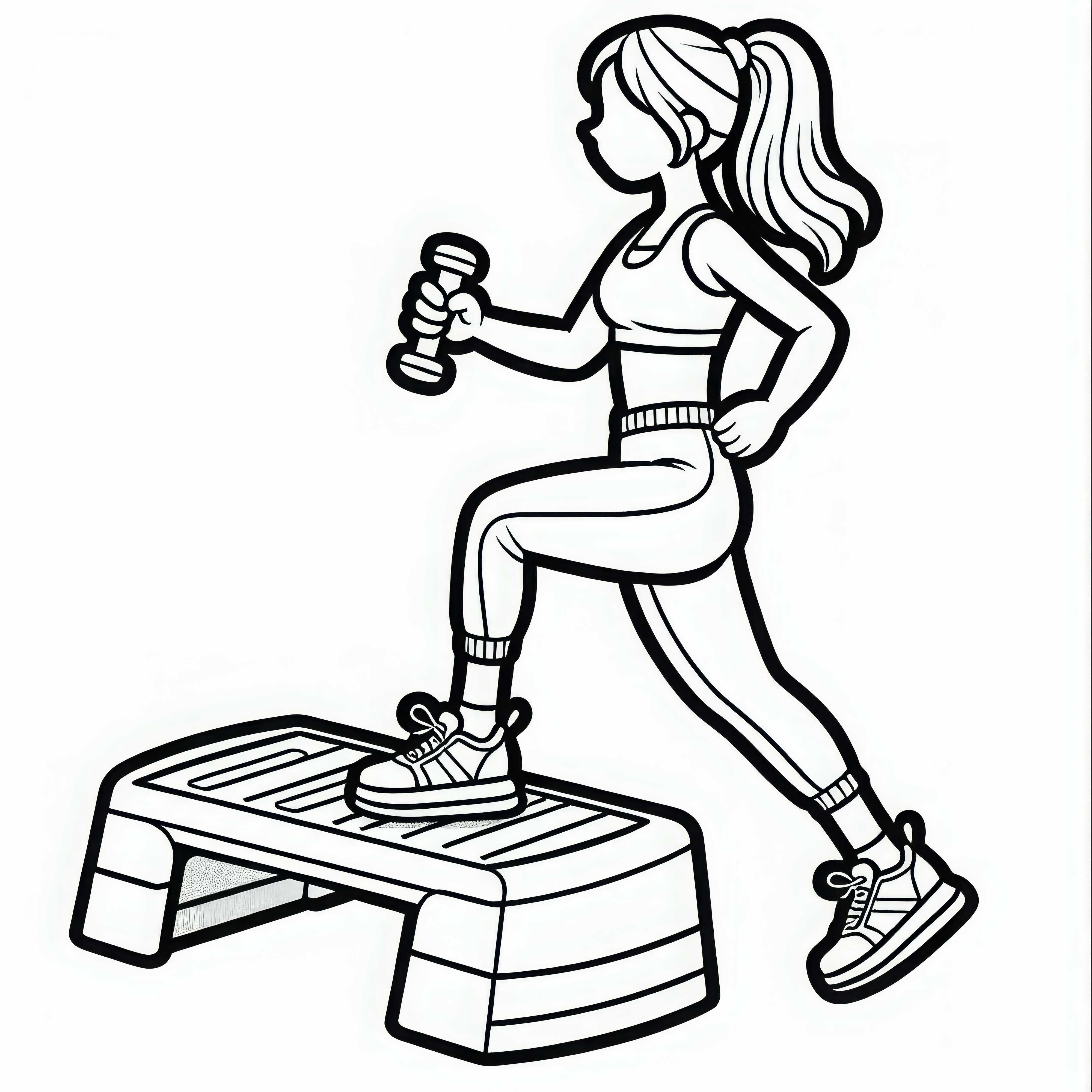 Kifestő kép egy aerobic deszkához – Ingyenes minta letöltésre