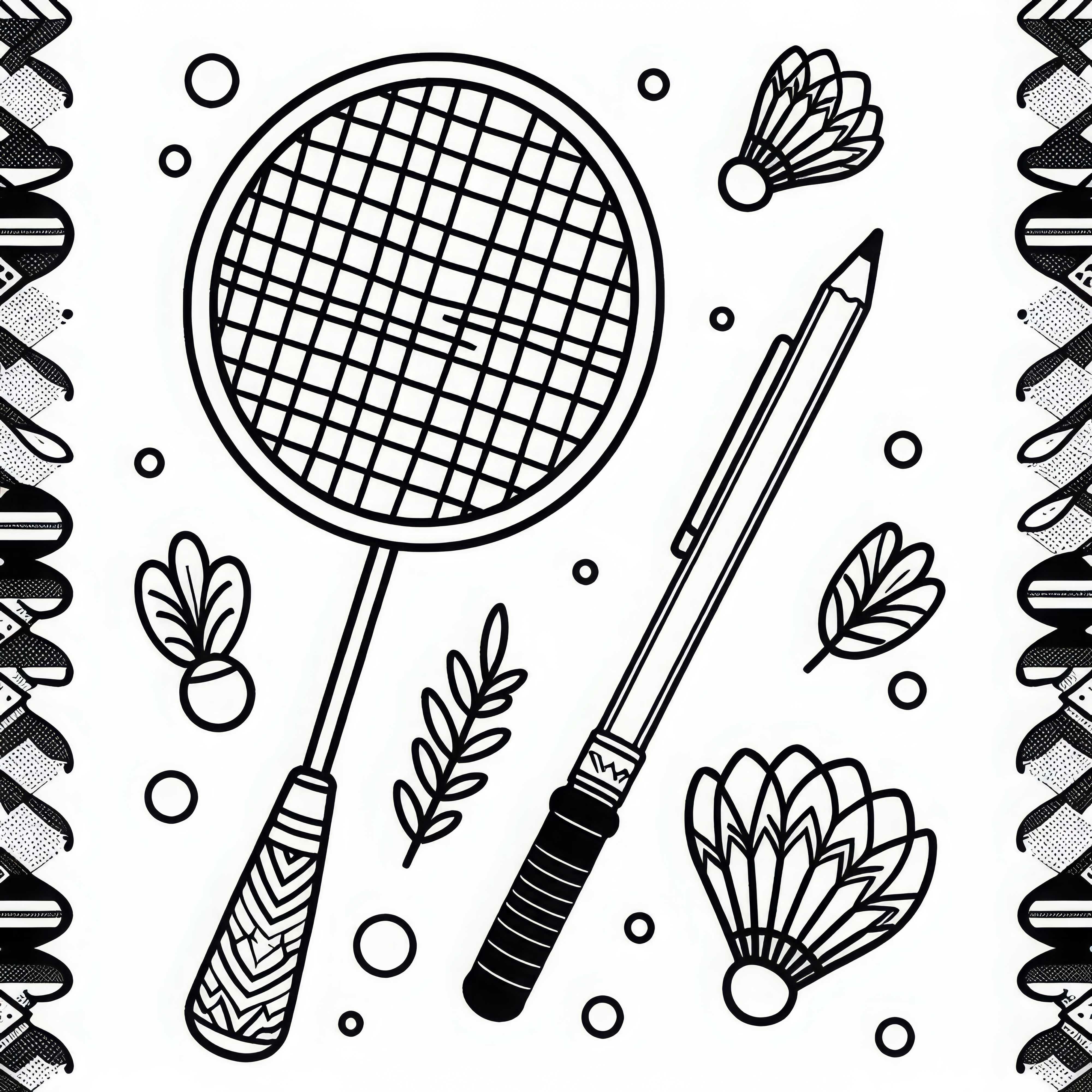 Gratis Template Mewarnai Betis Badminton