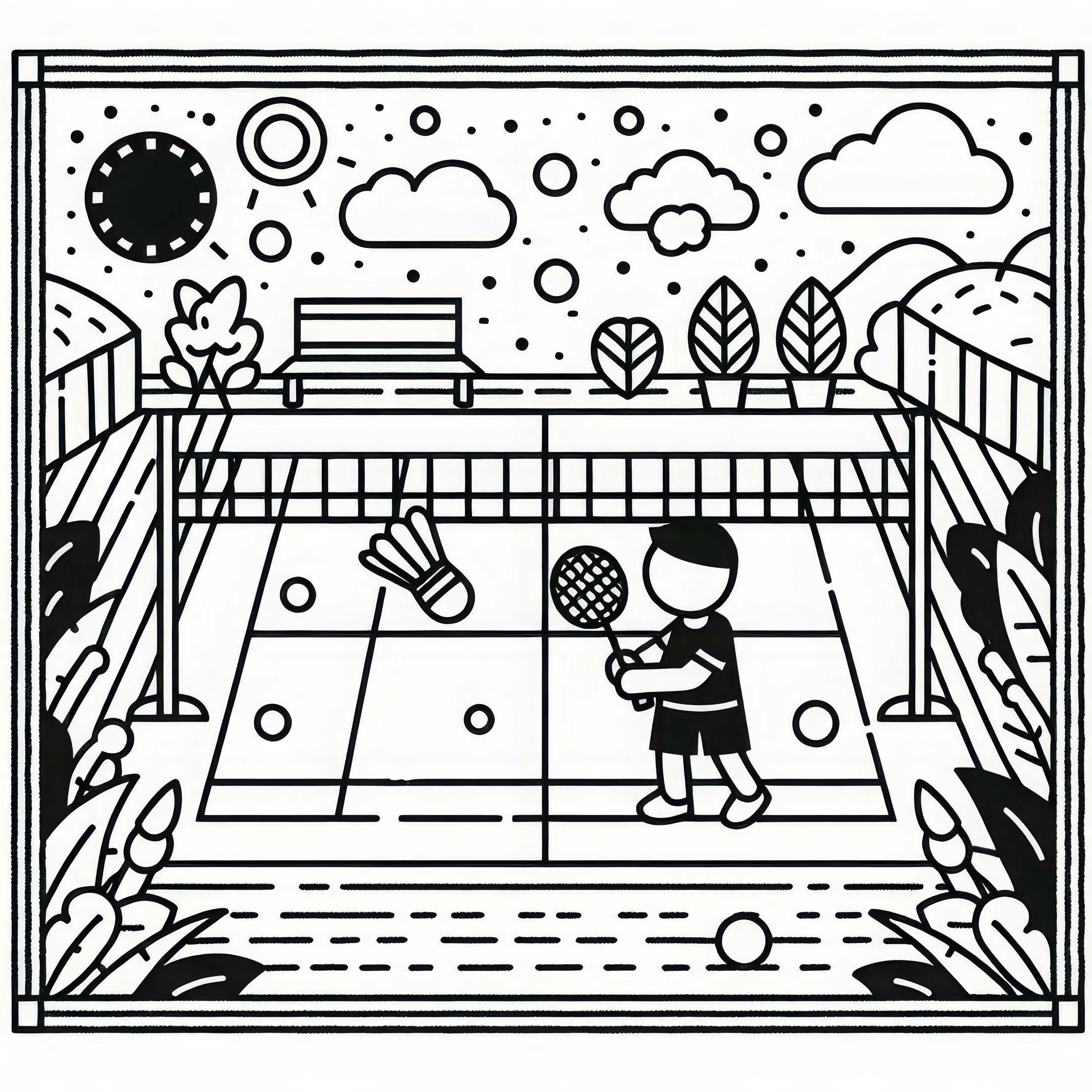 Gambaran Warna Lapangan Badminton - Gratis untuk Diunduh